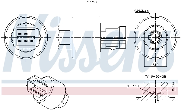 Pressure Switch, air conditioning ** FIRST FIT ** 301019