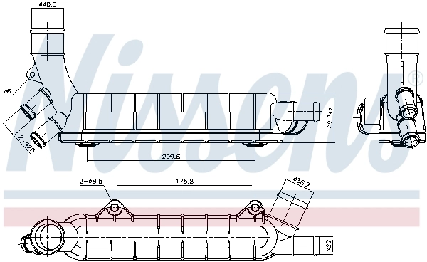 Oil Cooler, engine oil 90976