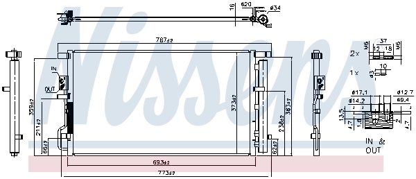 Condenser, air conditioning ** FIRST FIT ** 940939