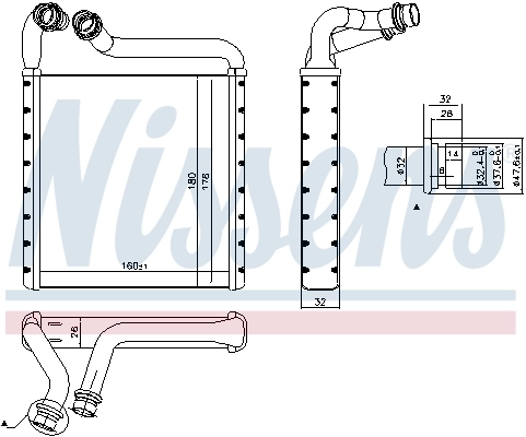 NISSENS 73994 Heat Exchanger, interior heating