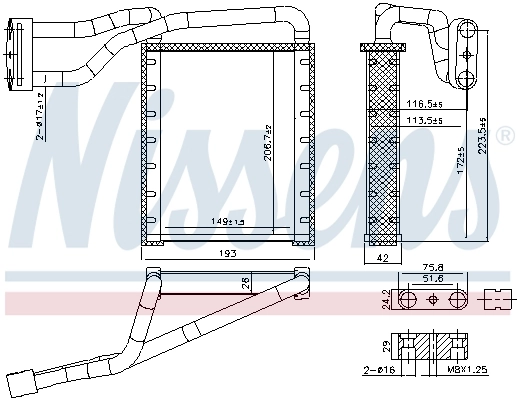 Heat Exchanger, interior heating 707306