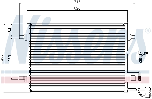 NISSENS 94922 Condenser, air conditioning