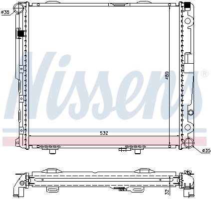 NISSENS 62693A Radiator, engine cooling