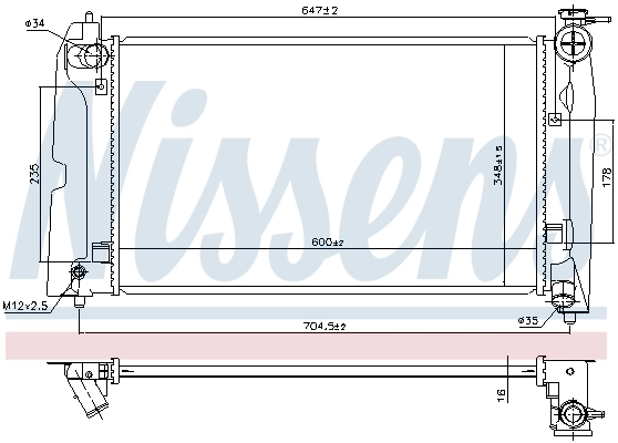 NISSENS 606685 Radiator, engine cooling