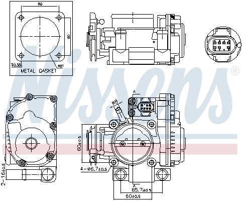 Throttle Body ** FIRST FIT ** 955080