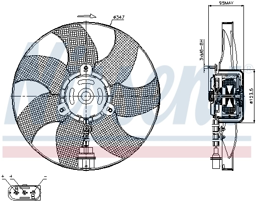 Fan, engine cooling 85543