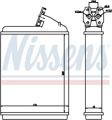NISSENS 71130 Heat Exchanger, interior heating