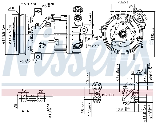 Compressor, air conditioning ** FIRST FIT ** 89577