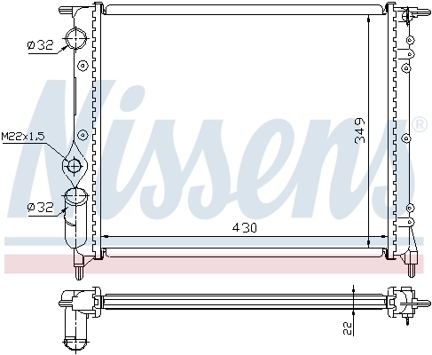 NISSENS 63924 Radiator, engine cooling