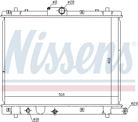 NISSENS 641759 Radiator, engine cooling