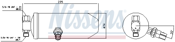 NISSENS 95518 Dryer, air conditioning