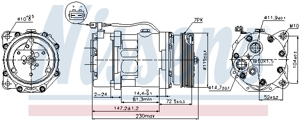Compressor, air conditioning ** FIRST FIT ** 89118