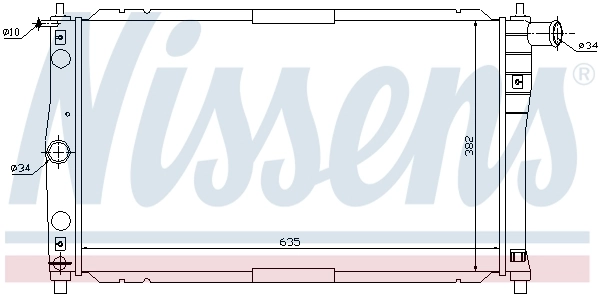 Radiator, engine cooling 61654