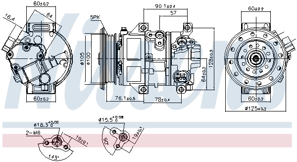 Compressor, air conditioning ** FIRST FIT ** 89309