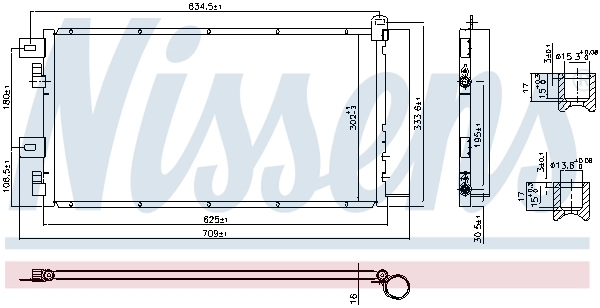 Condenser, air conditioning ** FIRST FIT ** 94591