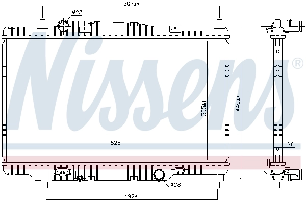 NISSENS 69243 Radiator, engine cooling