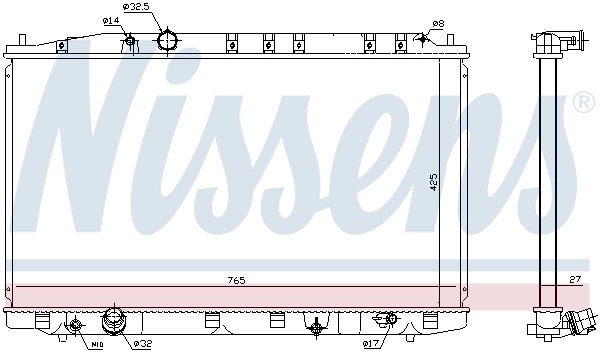 NISSENS 68137 Radiator, engine cooling