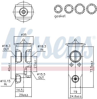 NISSENS 999386 Expansion Valve, air conditioning