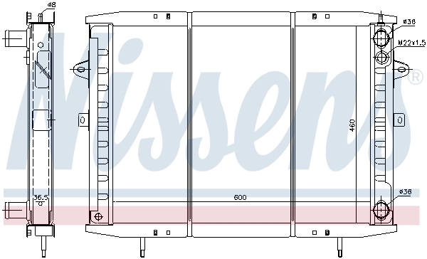 NISSENS 63952 Radiator, engine cooling