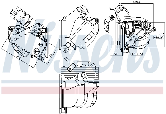 Oil Cooler, engine oil 91322