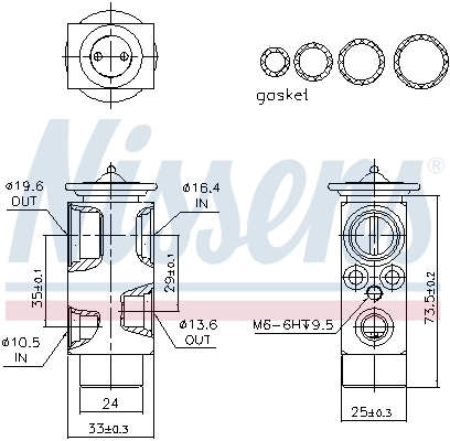 Expansion Valve, air conditioning ** FIRST FIT ** 999358