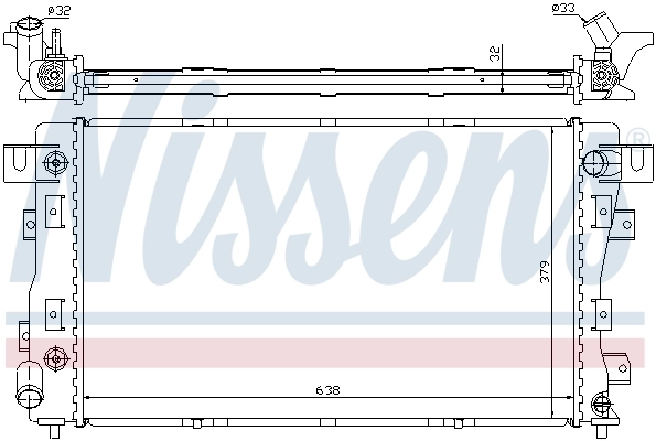 NISSENS 609771 Radiator, engine cooling