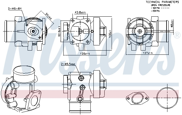 NISSENS 98445 EGR Valve