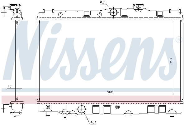 NISSENS 646886 Radiator, engine cooling