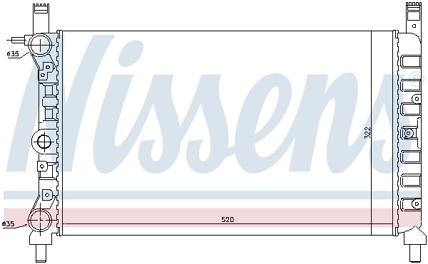 NISSENS 61931 Radiator, engine cooling