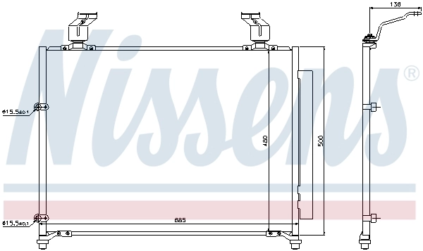 NISSENS 940295 Condenser, air conditioning