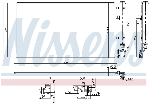 NISSENS 940900 Condenser, air conditioning