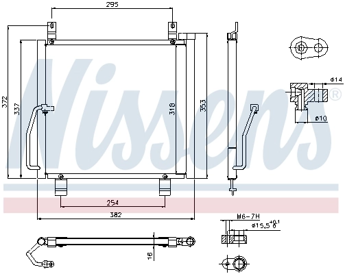 NISSENS 940301 Condenser, air conditioning