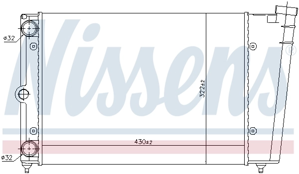 NISSENS 65100 Radiator, engine cooling