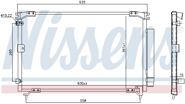 NISSENS 94769 Condenser, air conditioning