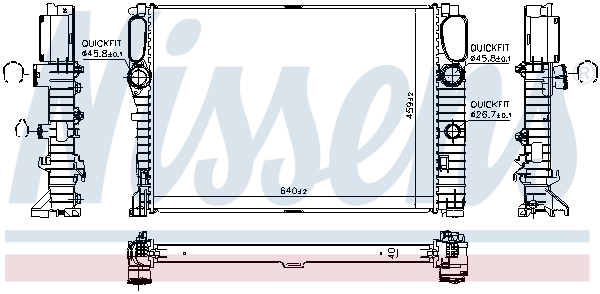 Radiator, engine cooling ** FIRST FIT ** 62796A