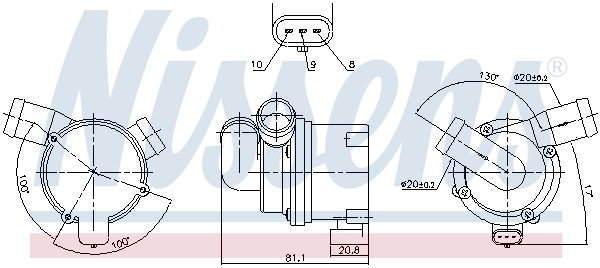Auxiliary Water Pump (cooling water circuit) 831120