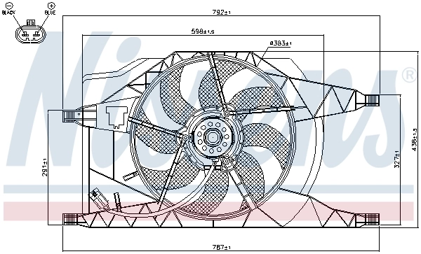 Fan, engine cooling 85257