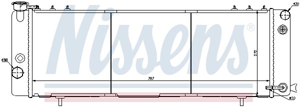 Radiator, engine cooling 61001