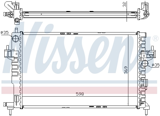 Radiator, engine cooling 63009A