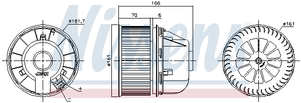 NISSENS 87489 Interior Blower
