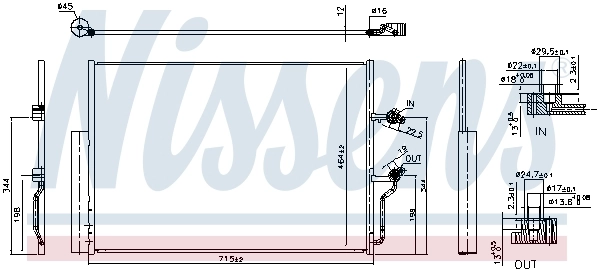 NISSENS 941263 Condenser, air conditioning
