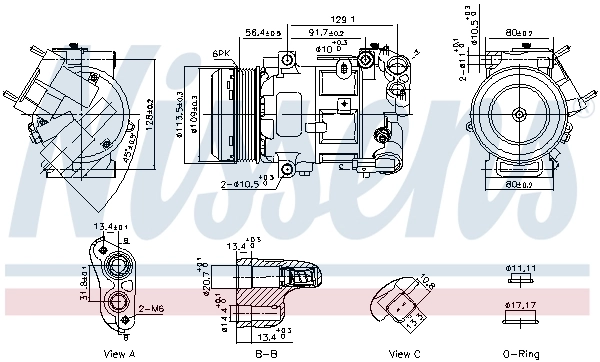 Compressor, air conditioning ** FIRST FIT ** 891103
