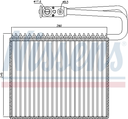 Evaporator, air conditioning 92191