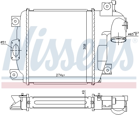 NISSENS 961424 Charge Air Cooler