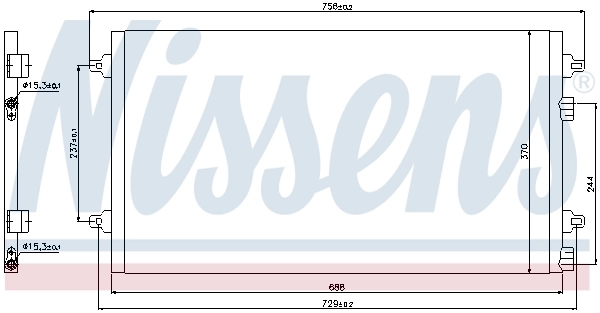 NISSENS 94783 Condenser, air conditioning