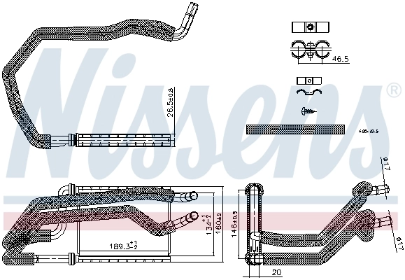 Heat Exchanger, interior heating 707222