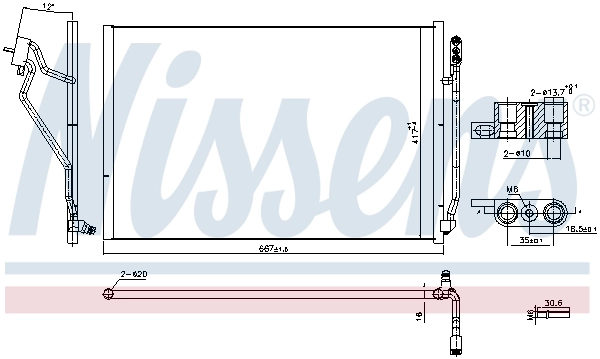 NISSENS 941245 Condenser, air conditioning
