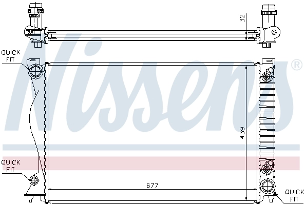 Radiator, engine cooling ** FIRST FIT ** 60236A