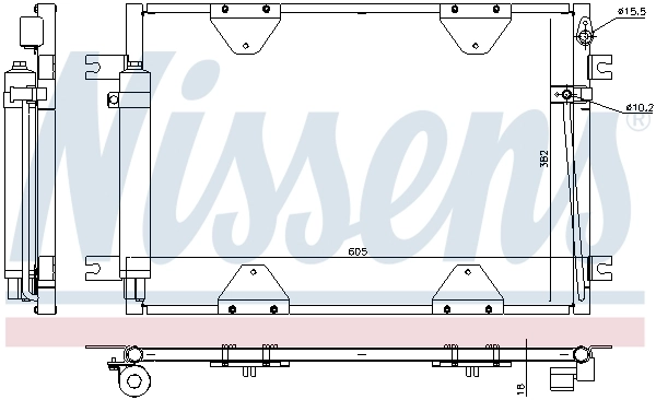 NISSENS 940505 Condenser, air conditioning