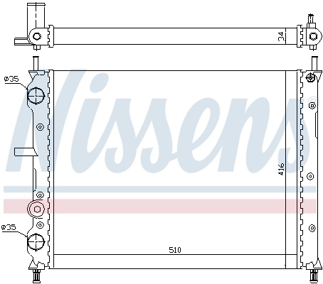 NISSENS 61806 Radiator, engine cooling